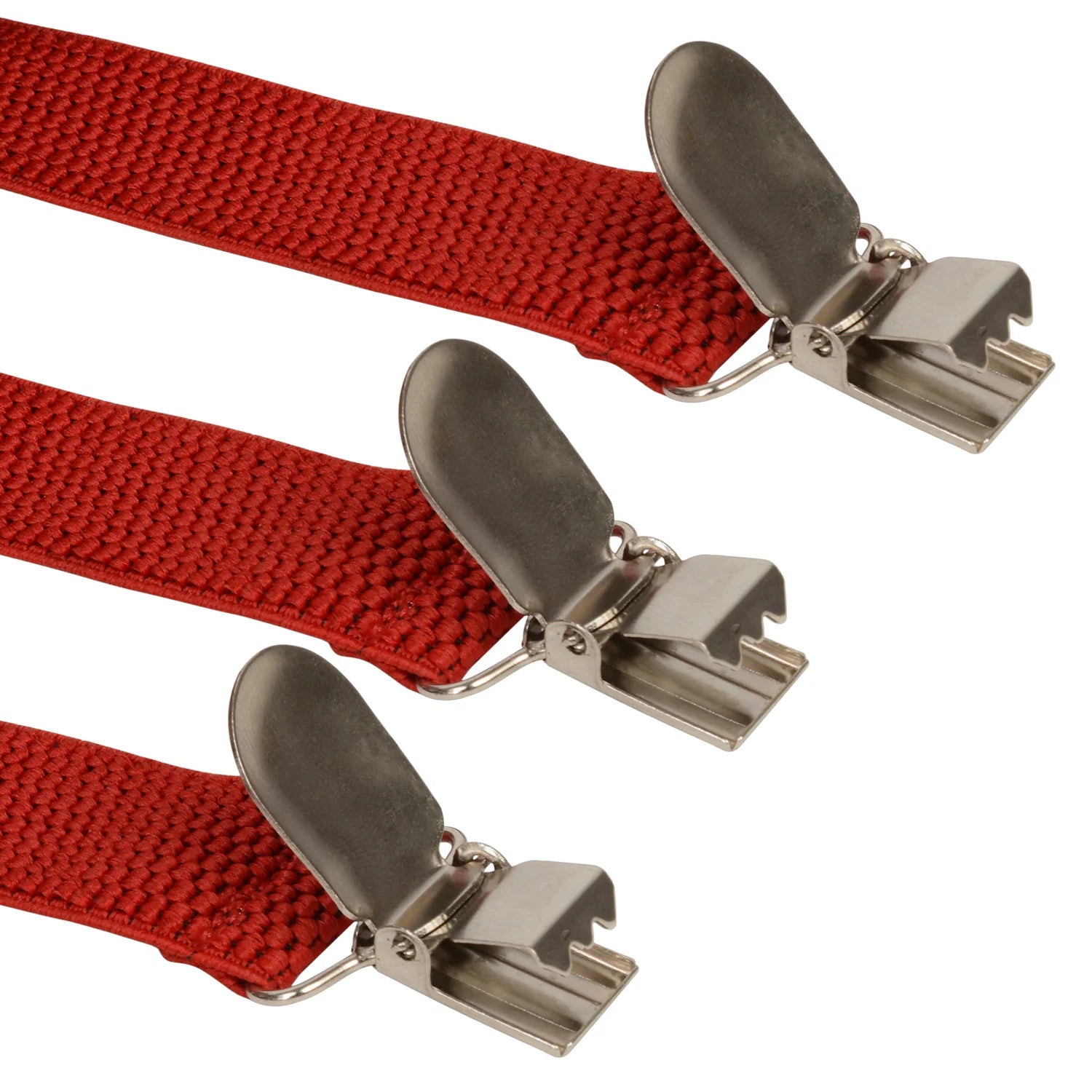 Adjustable Y-Back Suspenders for Boys – Red (Clip-On & Stretchable) [AKA031]