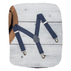 Adjustable Y-Back Suspenders for Boys – Grey (Clip-On & Stretchable) [AKA048]