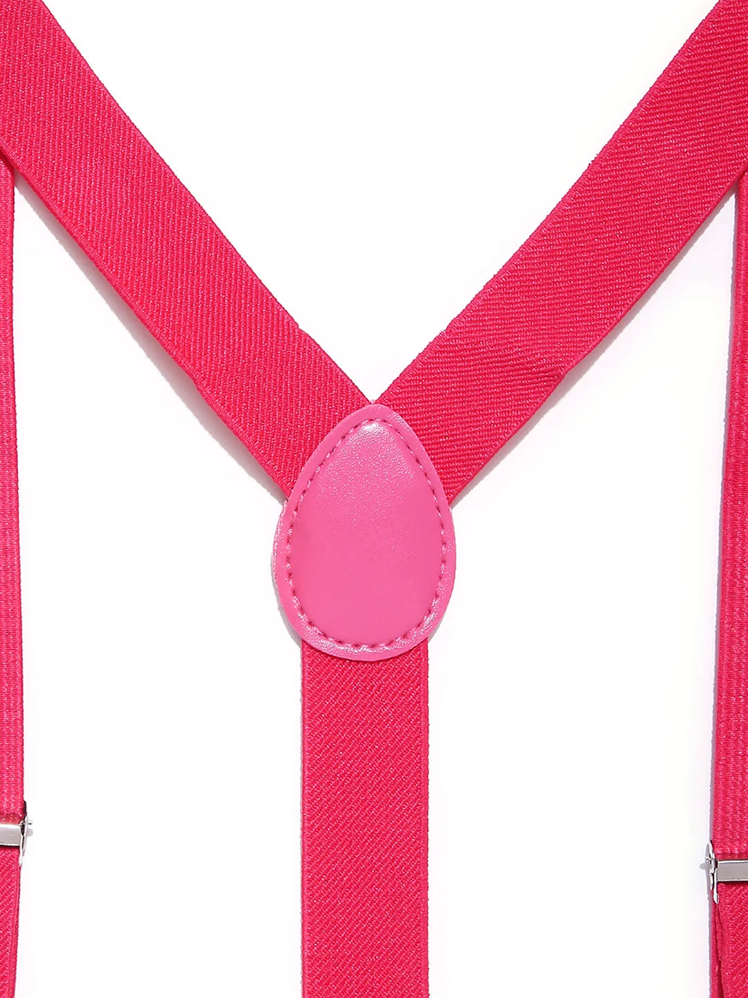 Adjustable Y-Back Suspenders for Boys – Pink (Clip-On & Stretchable) [AKA049]