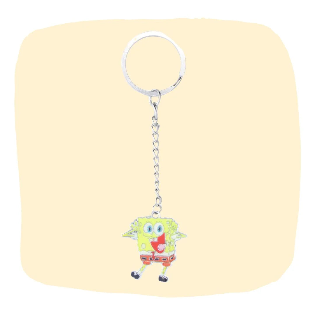 SpongeBob SquarePants Metal Keychain – Fancy Collectible Keyring [AKC008]