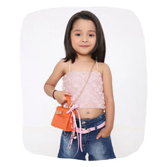 Pink Beaded Hearts & Ribbon Bow Bag Charm [AKC013]