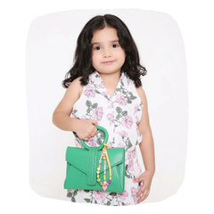 Neon Orange Personalized Bag Charm [AKC017--P]
