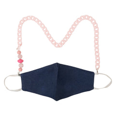 Pink Beaded Mask & Glasses Chain for Kids – Adorable & Durable [AMC012]