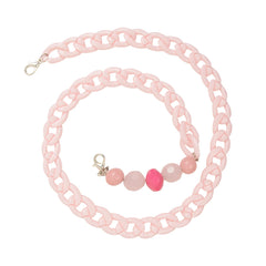 Pink Beaded Mask & Glasses Chain for Kids – Adorable & Durable [AMC012]