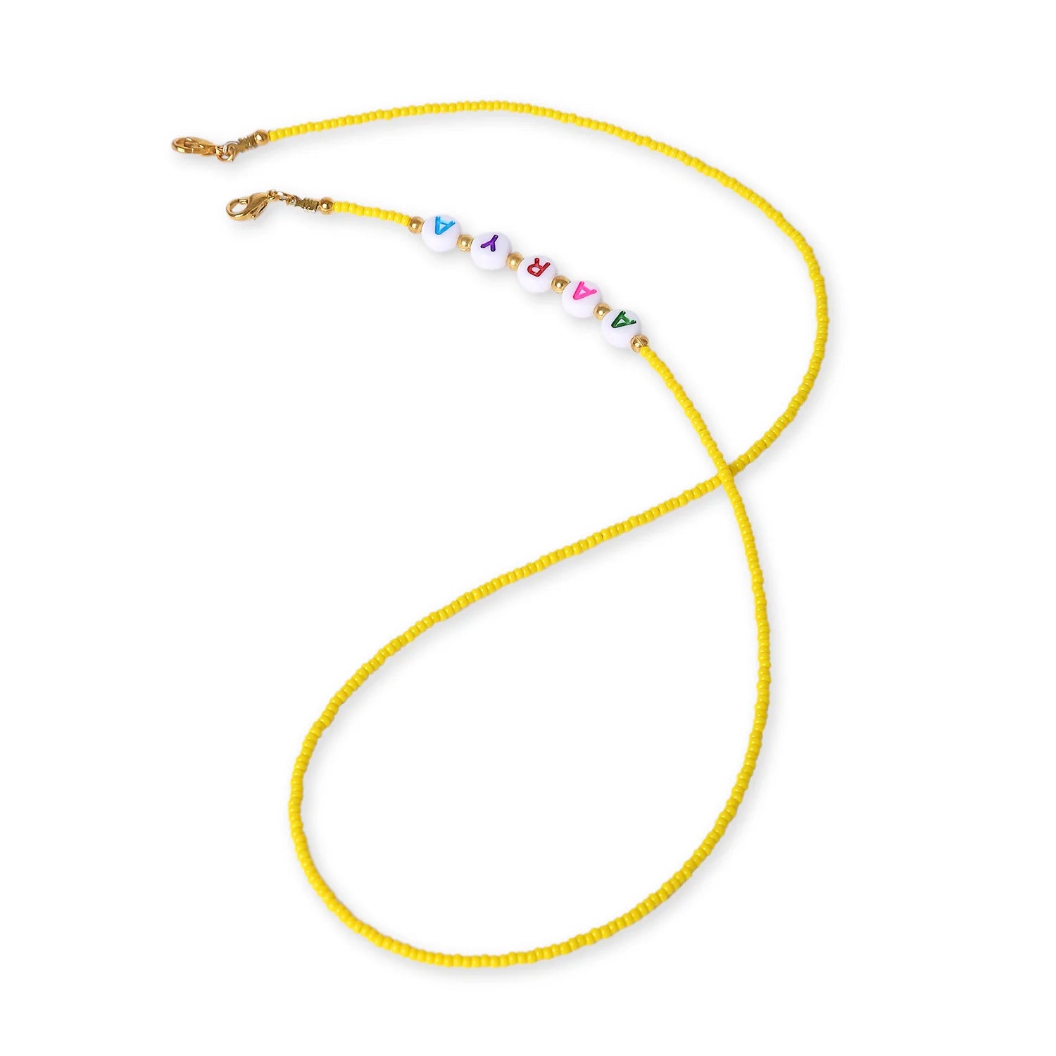 Yellow Personalized Name 2-in-1 Mask & Sunglass Holder [AMC020--P]