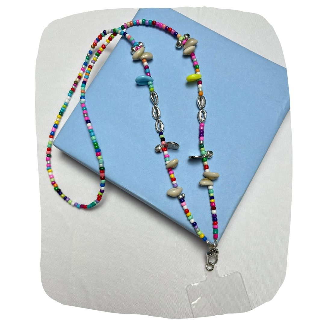 Arendelle Navratri Special Colourful Beads Phone Sling