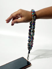 Navratri Multicolour Ghungroo Phone Wristlet – Handcrafted Garba Wrist Strap