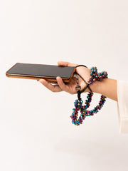 Navratri Multicolour Ghungroo Phone Sling – Adjustable Garba Crossbody Phone Holder