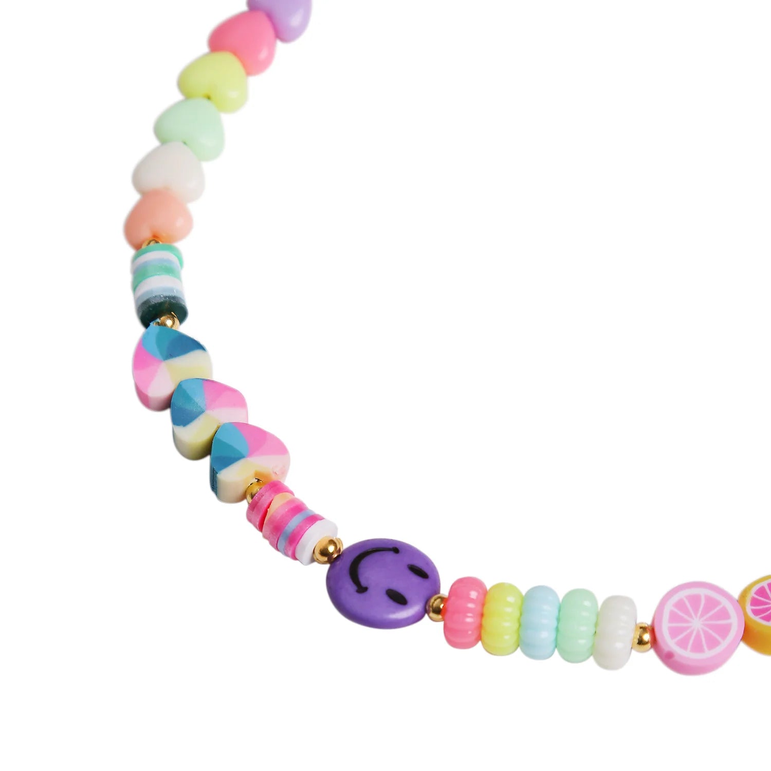 Rainbow Beads Necklace & Bracelet Set – Fun & Trendy Jewelry [ANC029]