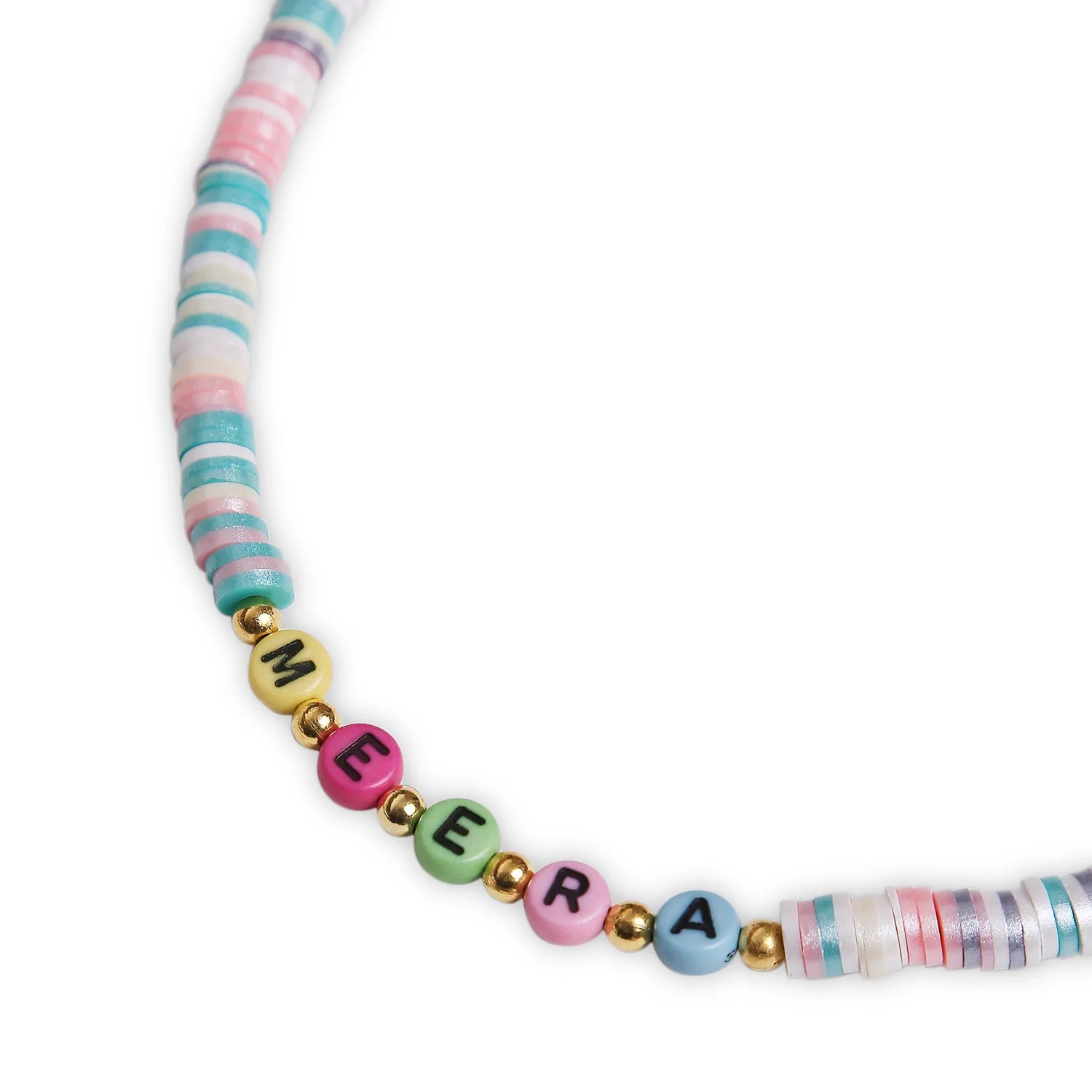 Custom Name Bead Necklace & Bracelet Set – Stylish & Playful Jewelry [ANC032]