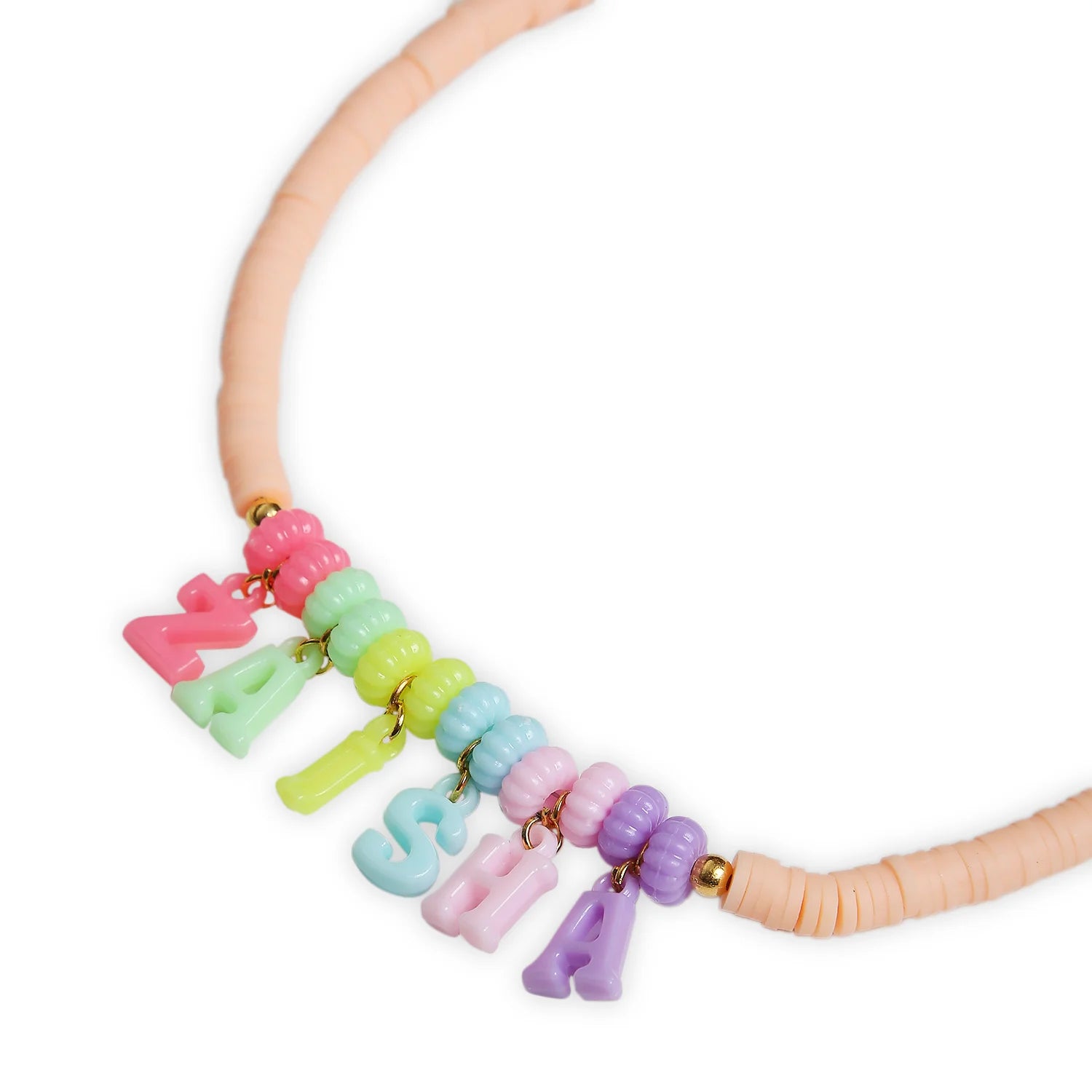 Name Beaded Necklace & Bracelet Set – Trendy & Personalized Gift [ANC033]