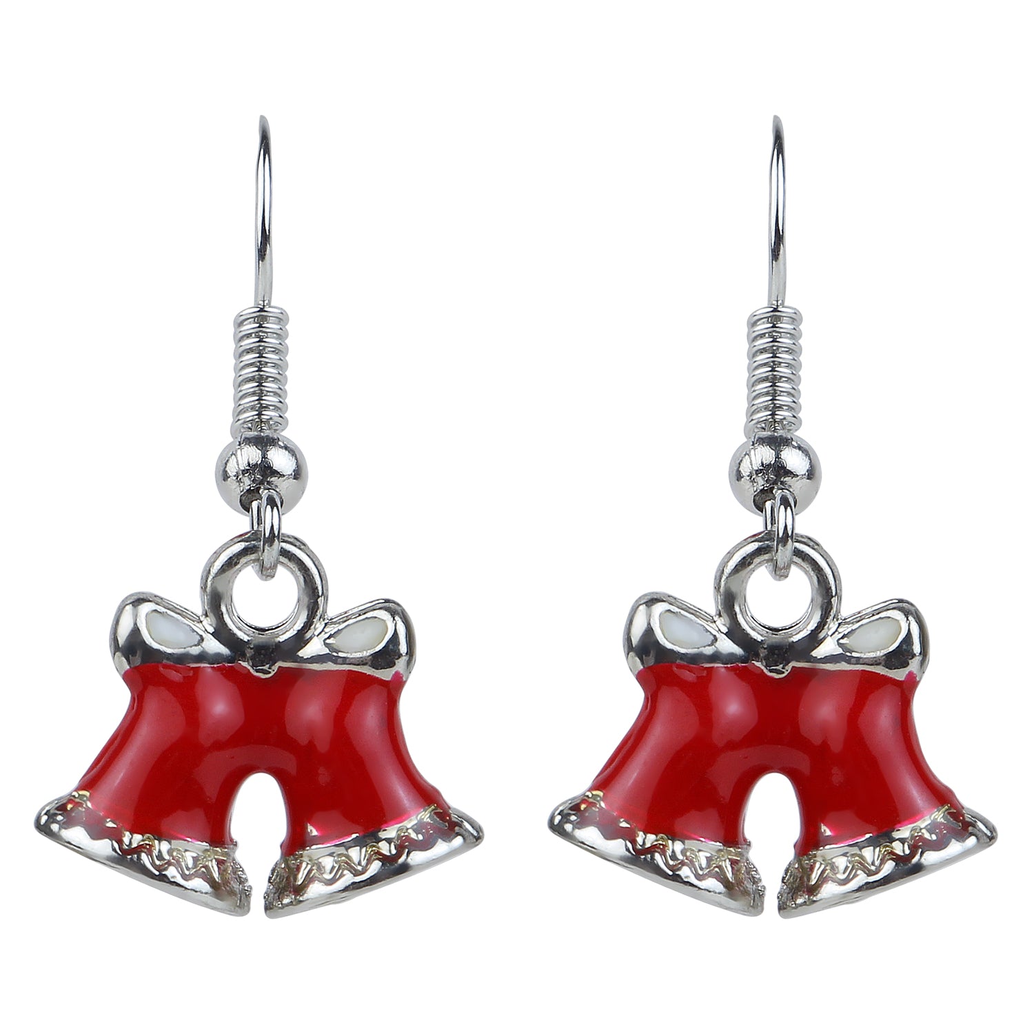 Christmas Special Christmas Tree and Red Bell Earrings Set [APS017]