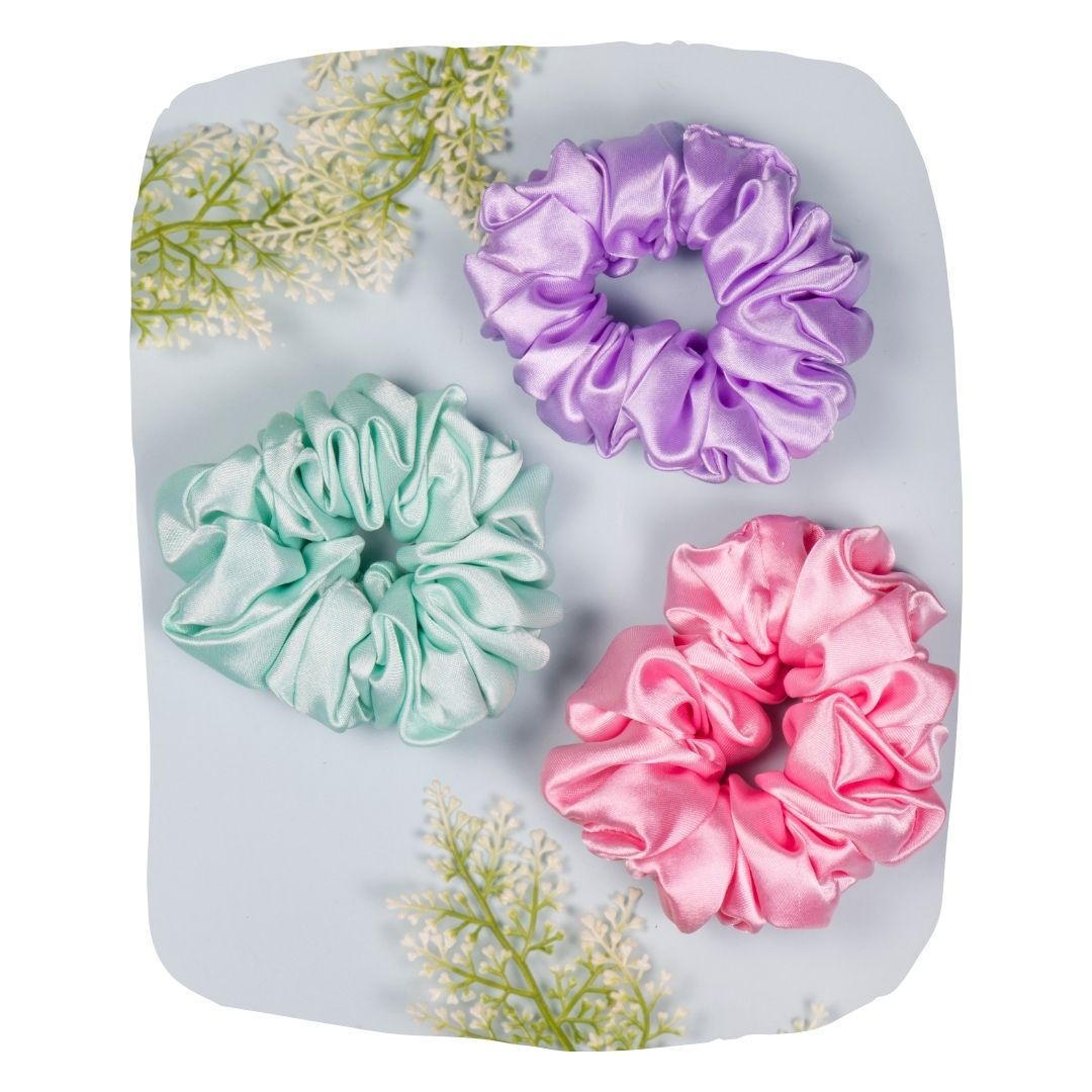 Luxury Satin Hair Scrunchies - Crease-Free, Frizz-Free Style