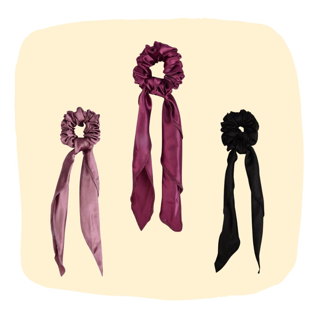 Satin Scrunchies with Scarf Set - Pack of 3 from Arendelle