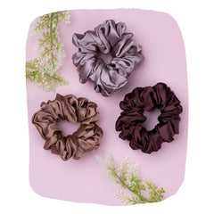 Silk Satin Scrunchies for No Breakage & All-Day Comfort