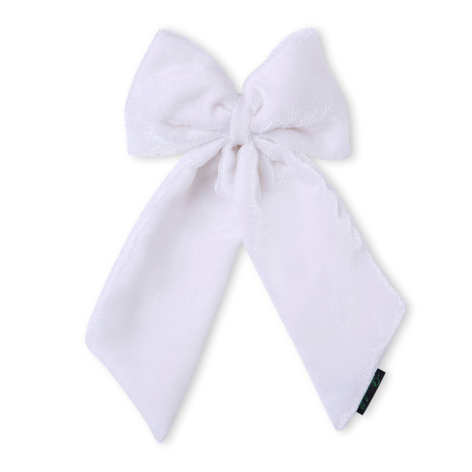 Velvet Long Tail Hair Bow - Small