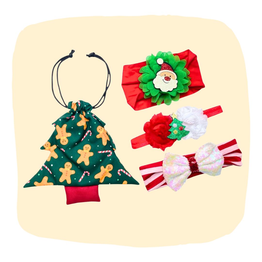 Christmas Glitter Hair Accessories Collection for Babies