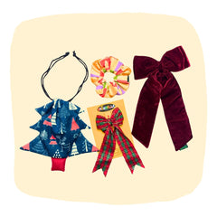 Festive Christmas Glitter Hair Accessories for Girls