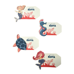 3D Personalised Kids Gift Tags — Under the Sea (Set of 8)