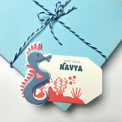 3D Personalised Kids Gift Tags — Under the Sea (Set of 8)