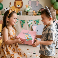 3D Personalised Kids Gift Tags — Safari Babies (Set of 8)