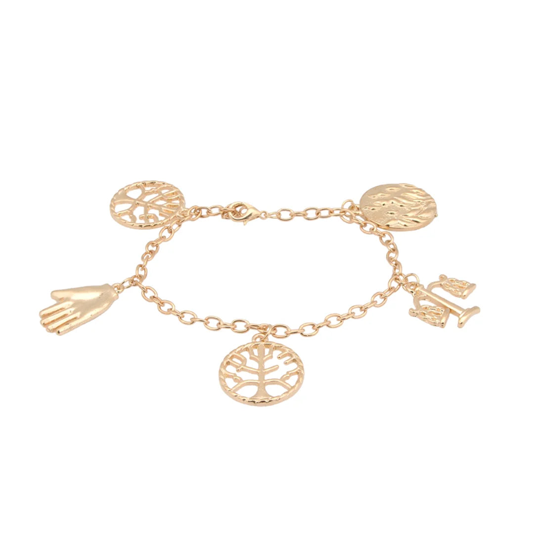 Divergent Inspired Gold 5 Factions Bracelet