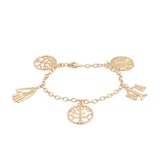 Divergent Inspired Gold 5 Factions Bracelet