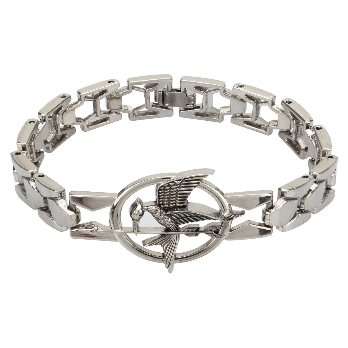 Hunger Games Mockingjay bracelet silver jewelry