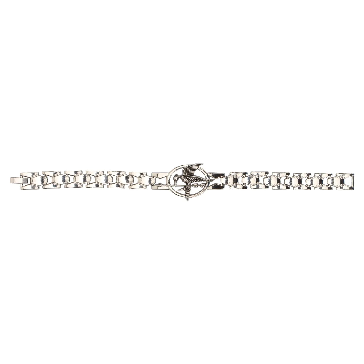 Hunger Games Mockingjay bracelet silver jewelry