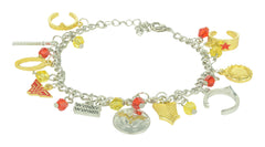 Wonder Woman Inspired Multiple Charm Bracelet
