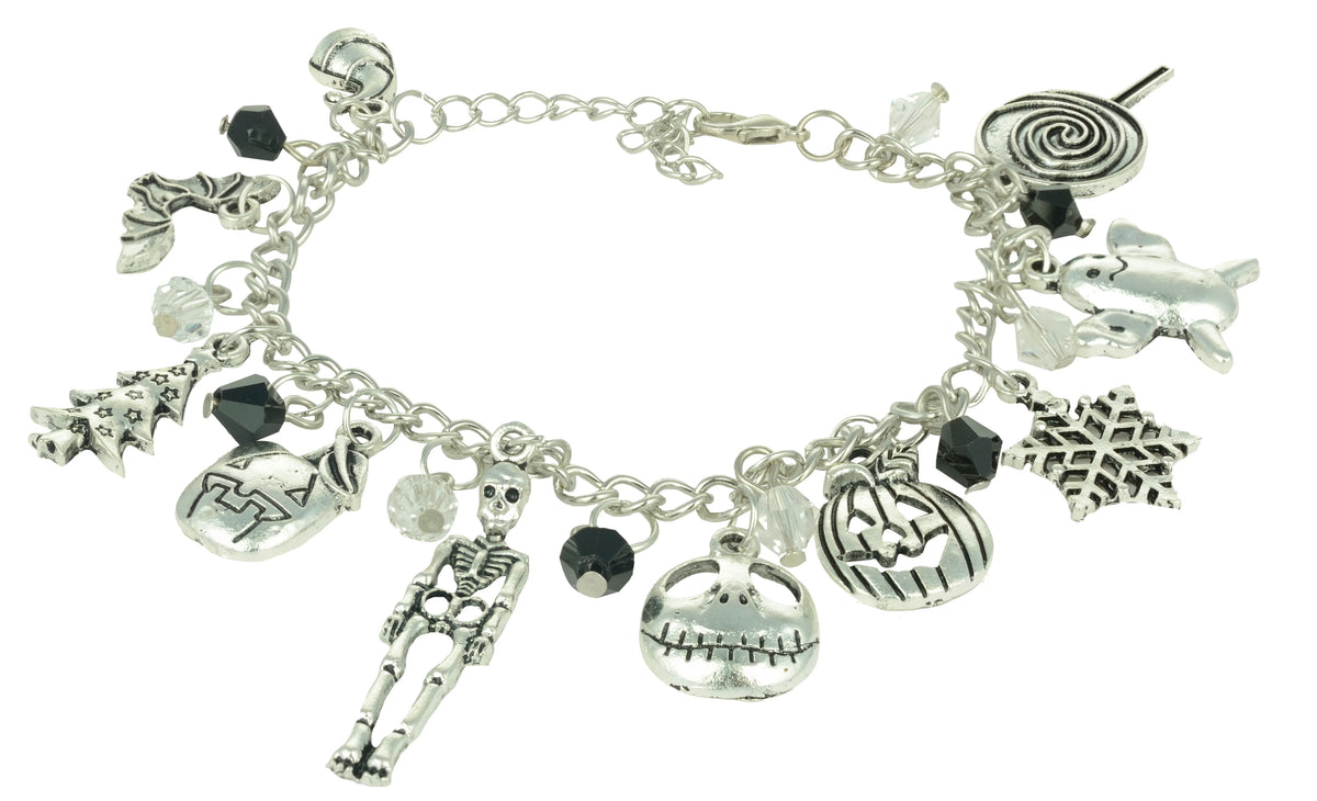 Nightmare Before Christmas Inspired Multiple Charm Bracelet