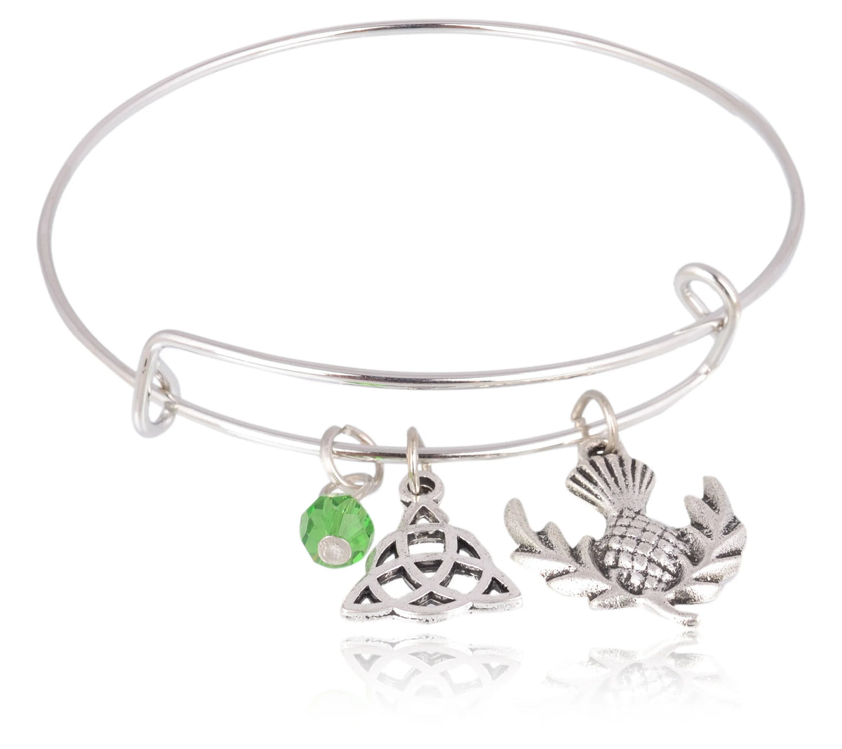 Outlander Inspired Multiple Charm Adjustable Kada Bracelet