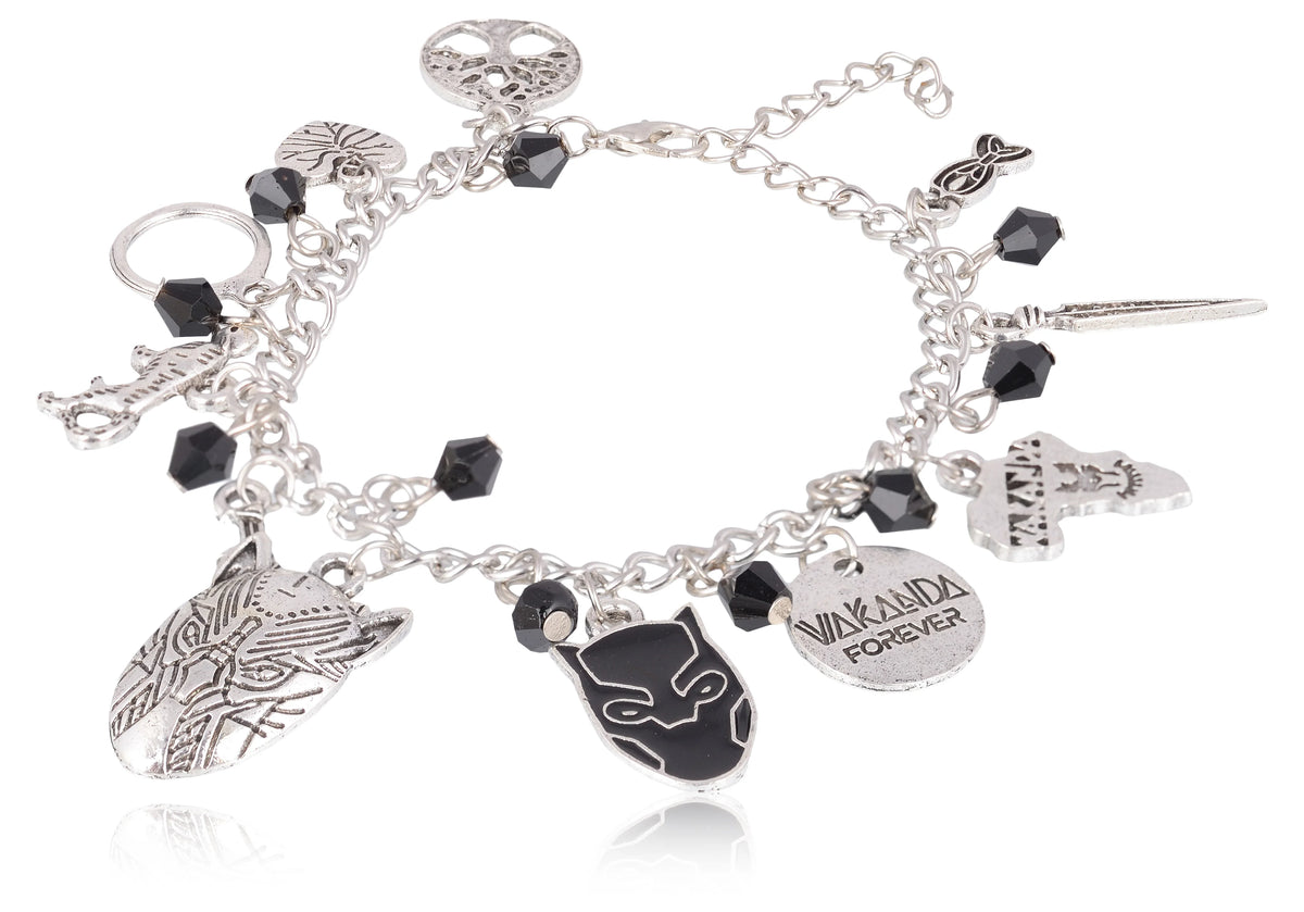 Wakanda Forever Inspired Multiple Charm Bracelet