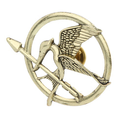 Hunger Games Mockingjay bronze brooch pin