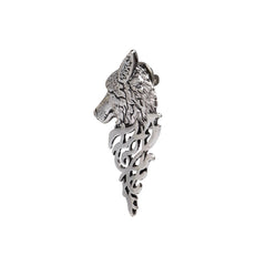 Silver Wolf Brooch for Fans