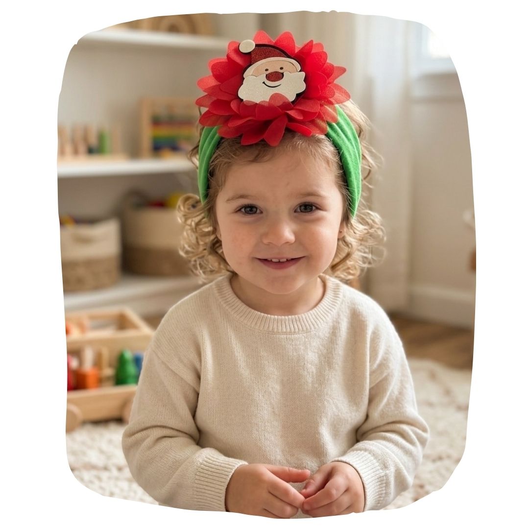 Christmas Green Santa Baby Headband – Holiday Special