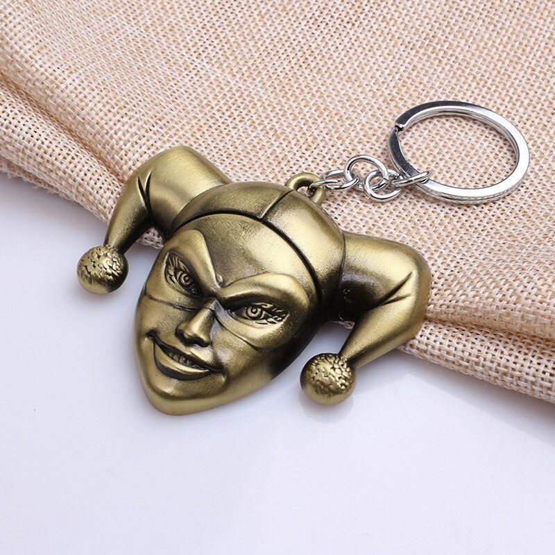 Suicide Squad Inspired Harley Quinn Bronze Keychain