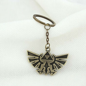 Anime Legend of Zelda Inspired Hyrule Crest Triforce Keychain