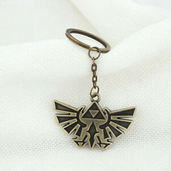 Anime Legend of Zelda Inspired Hyrule Crest Triforce Keychain