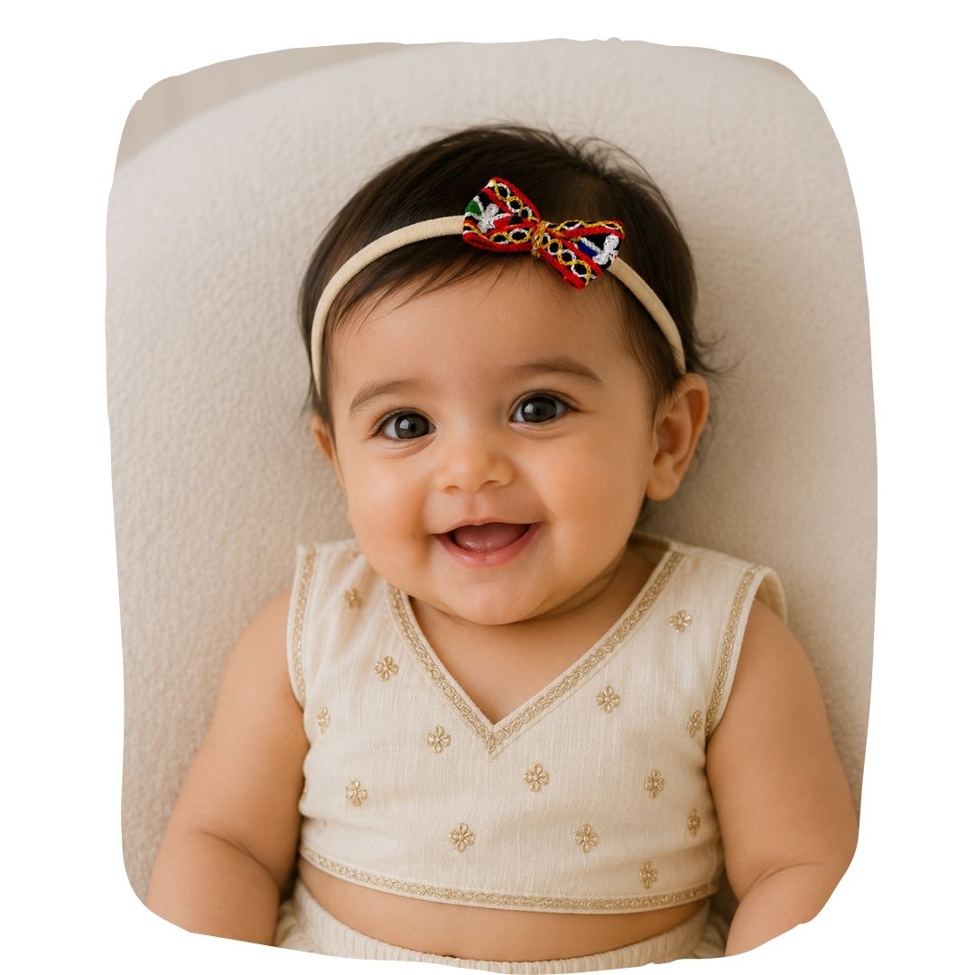 Rangtaari Baby Headband – Navratri Hair Accessory for Girls