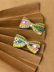 Pari Hoon Main Bow Clip Set – Festive Navratri Hair Accessories