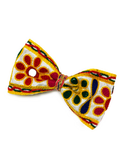 Kesariyo Big Bow – Festive Navratri Hair Accessory for Girls