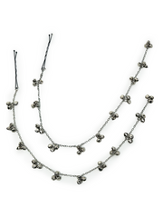 Navratri Silver Ghungroo Ear Chain /Hair Chain