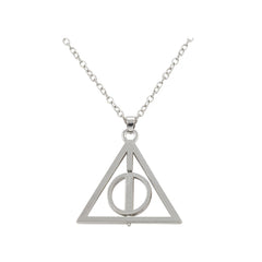 Harry Potter Inspired Silver Rotating Deathly Hallow Pendant