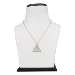 Harry Potter Inspired Silver Rotating Deathly Hallow Pendant