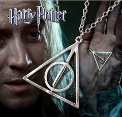 Harry Potter Inspired Silver Rotating Deathly Hallow Pendant