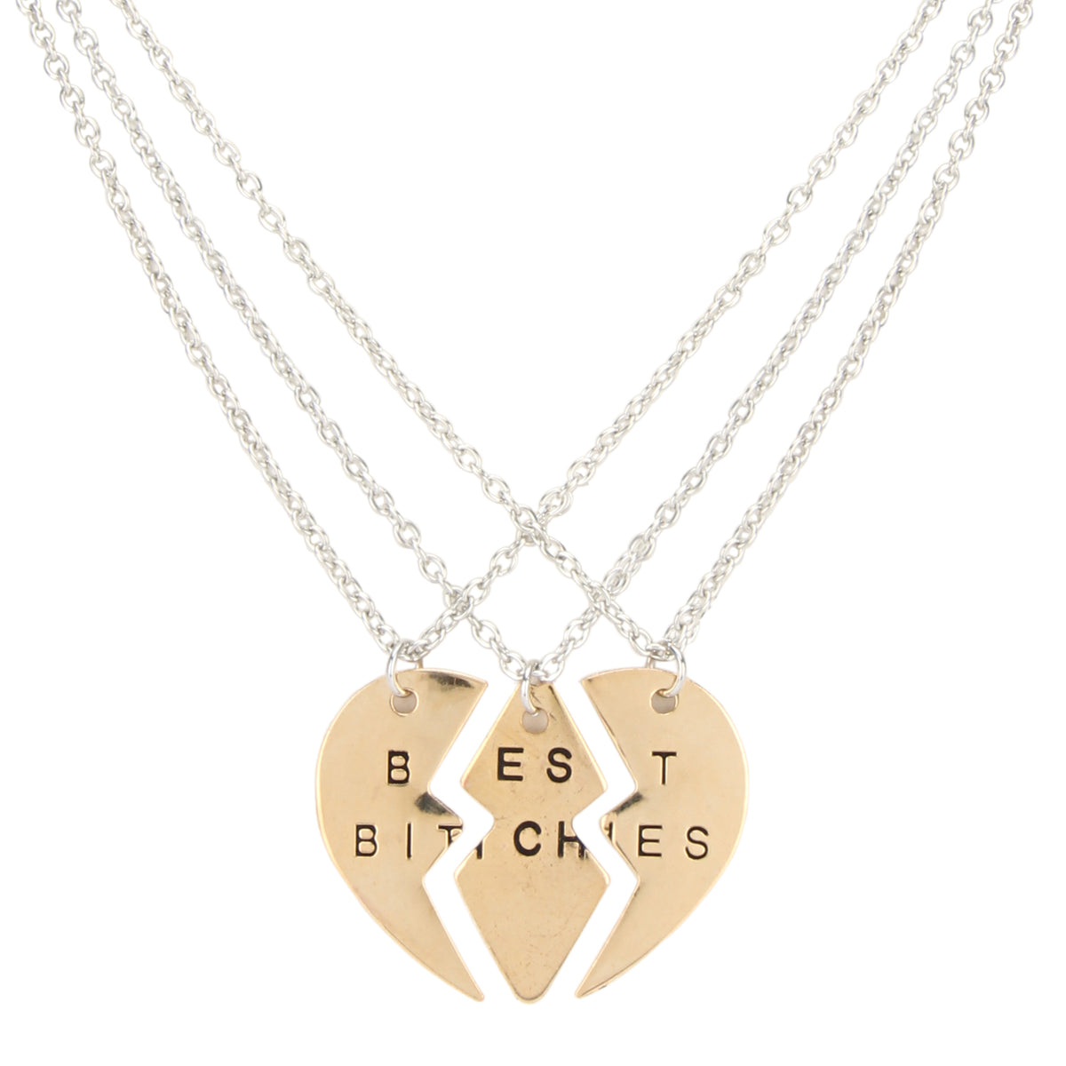 Accessorisingg Best Bitches Forever Golden 3-Part