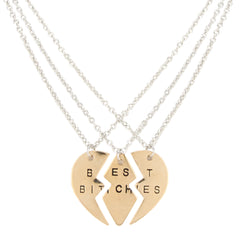 Accessorisingg Best Bitches Forever Golden 3-Part