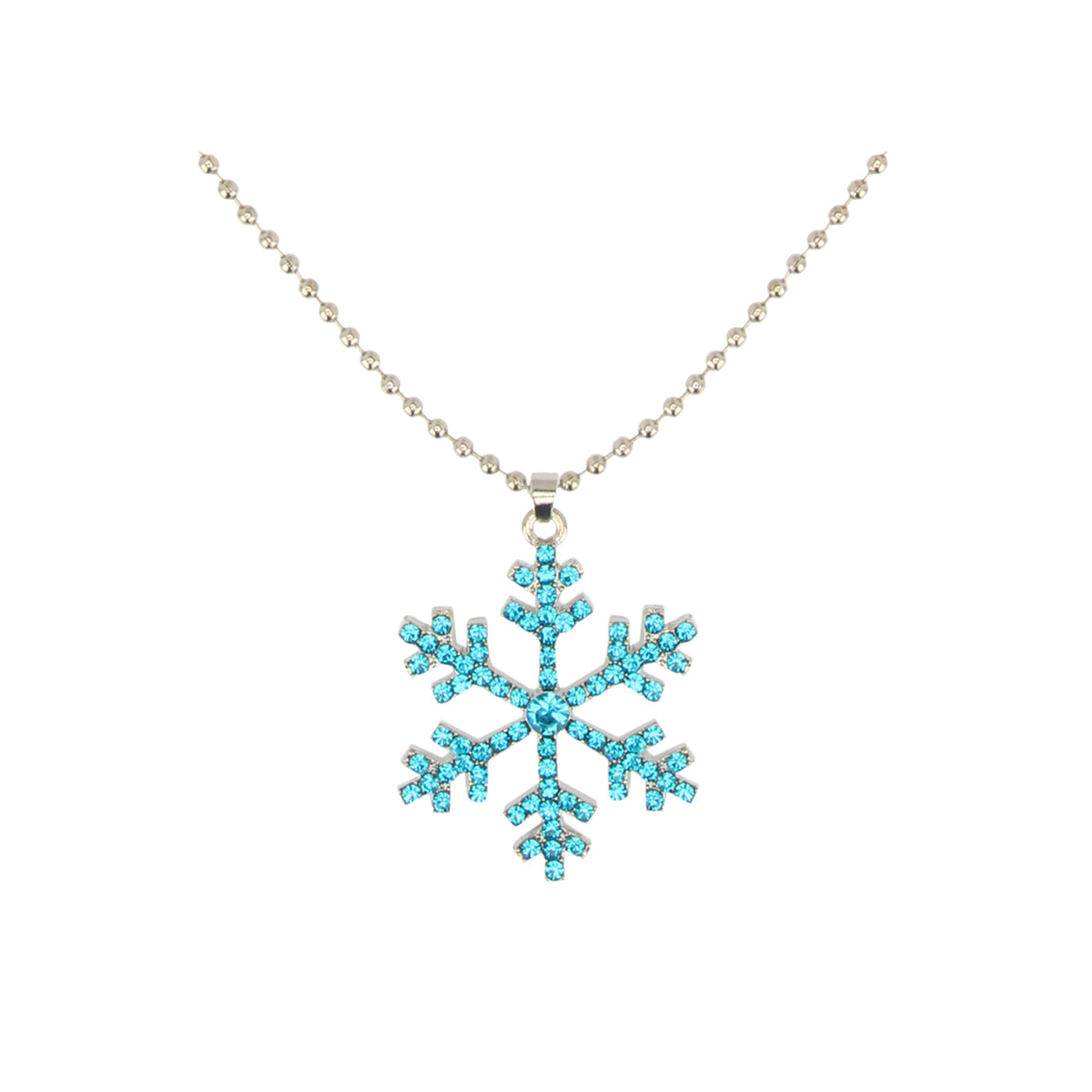 Frozen Inspired Blue Snowflake Pendant
