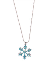 Frozen Inspired Blue Snowflake Pendant